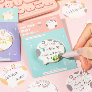 30 hojas por paquete <span class=keywords><strong>Chat</strong></span> Bubble Sticky Notes Meow Mark Series Adorable Mini Portable Journal Memo Notes - Product Image 3