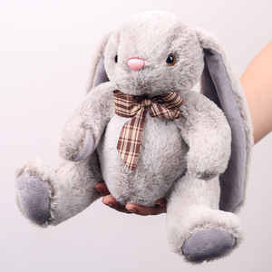 Kawaii unisex Fluffy thỏ khổng lồ tai dài phục sinh <span class=keywords><strong>Bunny</strong></span> mềm đồ chơi sang trọng Comforter với BOW TIE PP điền dễ thương ngủ búp bê - Product Image 2