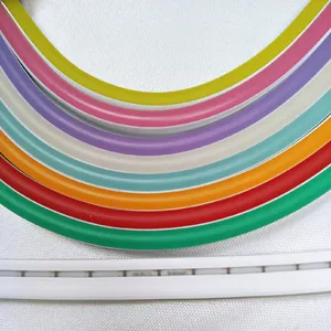 Neon Tabung 1Cm Cutting Generasi Baru Tidak Ada Lem Menempel 8Mm & 6Mm 10 Warna Led Neon Strip Cahaya