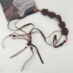 All'ingrosso catena di caffè marrone <span class=keywords><strong>Beige</strong></span> in vita per le donne <span class=keywords><strong>cintura</strong></span> bohémien High-end stile etnico legante cinture di corda - Product Image 5