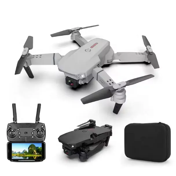 Drones iniciantes personalizados, mini drone com câmera HD, controlador de vôo com wi-fi, 4K, GPS, distância de controle de 10 km