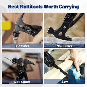 Outil multifonctionnel portatif en alliage d'acier inoxydable 14-en-1 Mini pince <span class=keywords><strong>marteau</strong></span> de survie pour le camping pour les aventures en plein air - Product Image 5