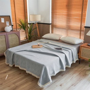 बिस्तर के लिए कंबल सुपर नरम बनावट ठोस सजावटी थ्रो कंबल कंबल बिस्तर और सोफे के लिए - Product Image 1