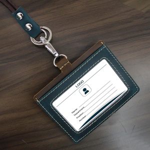 Boshiho Badge <b>Holder</b> PVC Opaque Vertical Horizontal Card Case With Lanyard For Business <b>ID</b> Cards - Product Image 1