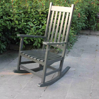 Chaise à bascule en bois massif de style classique populaire, chaise à bascule américaine en bois massif, utilisation intérieure et extérieure