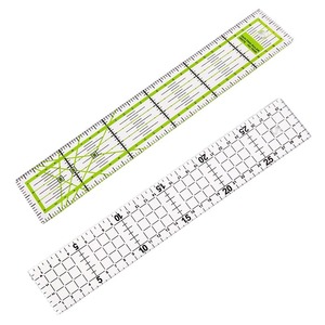 Reglas de escala cuadrada acrílica profesional, plantilla de regla de acolchado, regla de corte de diseño de costura - Product Image 6