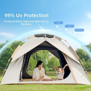 Tente de <span class=keywords><strong>camping</strong></span> de style primitif, équipement de <span class=keywords><strong>camping</strong></span> portable pliable pour l'extérieur, ensemble complet de <span class=keywords><strong>camping</strong></span> pour séjours de nuit, aucun montage requis - Product Image 3