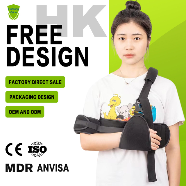 Onebraces SL003 Deluxe Fixed Shoulder-Elbow-Wrist-Hand Brace Breathable Foam Hook-Loop Material Post-Surgical Upper Limb