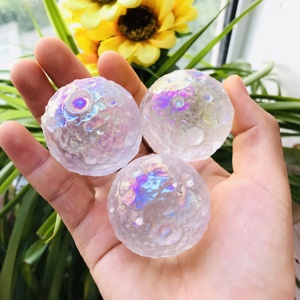 Lunas <span class=keywords><strong>de</strong></span> cristal talladas a mano, <span class=keywords><strong>luna</strong></span> <span class=keywords><strong>de</strong></span> cuarzo transparente, negra, obsidiana, planeta realista, Bola <span class=keywords><strong>de</strong></span> <span class=keywords><strong>Luna</strong></span> para Decoración - Product Image 5