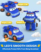 JZZ Modelo 0362, Figura de Acción de Avión de Plástico Transformable, Juguete Robot Coleccionable y Decorativo para Niños y Niñas en Edad Preescolar