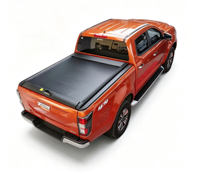 Couverture de benne rétractable manuelle en alliage d'aluminium, pliable, sportive, étanche, avec verrouillage, compatible avec Isuzu D-Max <span class=keywords><strong>Double</strong></span> <span class=keywords><strong>Cab</strong></span> <span class=keywords><strong>4x4</strong></span> Pickup - Product Image 3