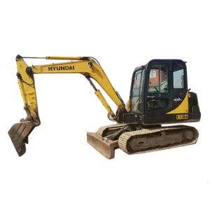 Excavadora original Hyundai 60 6ton Excavadora de orugas usada Excedente original Maquinaria de construcción de ingeniería usada - Product Image 1