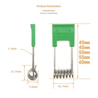 Clip de fixation à ressort pour plafonnier - Vert foncé - Clip à ressort pour downlight LED à tête plate - Accessoires d'éclairage en acier au carbone à fixation rapide