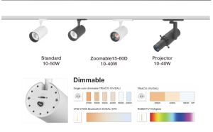 10W 20W 30W 3000K Schwarzer LED-Strahler für Schienenmontage 220V Aluminium Weiß COB Ra90 5 Jahre Garantie Kunstgalerie-Beleuchtung - Product Image 3