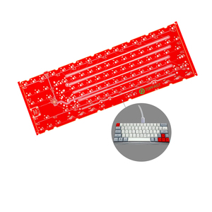 PCB Bàn phím bảng mạch Dịch vụ thiết kế 60key Loại C SMD pcba hot swappable RGB DIY có dây 60 phần trăm Bàn Phím Cơ khí PCB - Product Image 4
