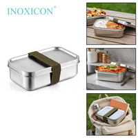 Boîte en acier inoxydable multifonctionnelle de haute qualité, différentes tailles, boîte à lunch pour enfants, étanche à l'air, récipient alimentaire, boîte à lunch scolaire