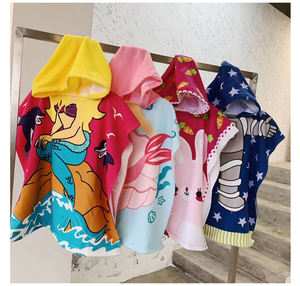 Custom Bath Pool <strong>Children</strong> Beach <strong>Towel</strong> Soft Kids Hooded Beach Poncho Quick Dry Microfiber Hooded Poncho <strong>Towel</strong> - Product Image 1