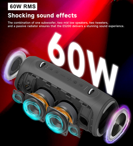 Altavoz Bluetooth para Exteriores ES200L Camuflaje 60W, Sonido Estéreo Impermeable, Luz RGB de Color Ajustable, Correa para el Hombro, <span class=keywords><strong>Boombox</strong></span> - Product Image 4