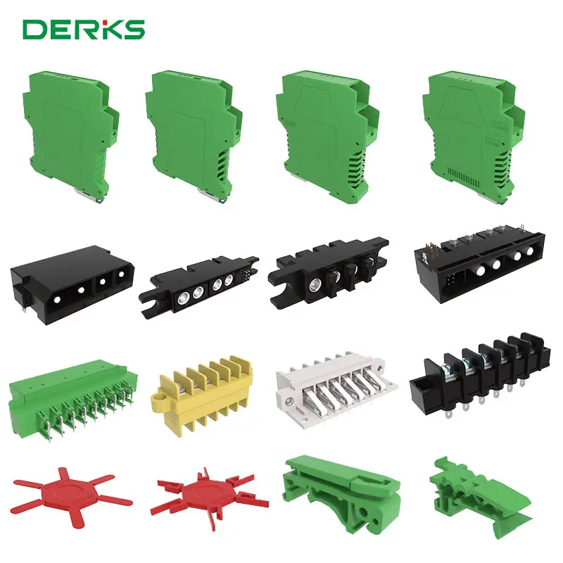 Derks Spring pluggable terminal block 2/3/4/5/6/7/8/9/10 pin 3.81mm 5.0mm 5.08mm pitch pcb screw terminal block connector