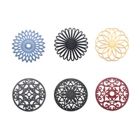 Tapis isolant créatif en silicone, couvre-assiette, couvre-gobelet antidérapant en silicone - Couvre-bol - Couvre-table - Tapis isolant