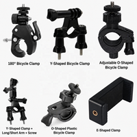 360 °   Support de fixation pour guidon de vélo, 180 °   Support de vélo rotatif, pince de fixation en forme de O pour support de téléphone ou caméra d'action