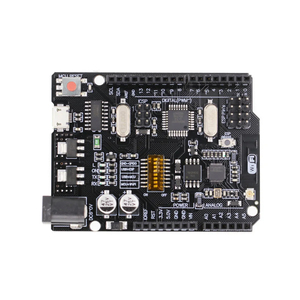 UN O + <span class=keywords><strong>WiFi</strong></span> <span class=keywords><strong>R3</strong></span> ATmega328P + <span class=keywords><strong>ESP8266</strong></span> CH340 (mémoire 32 Mo) 6V-9V USB-TTL CH340G pour carte de développement WeMos One - Product Image 6
