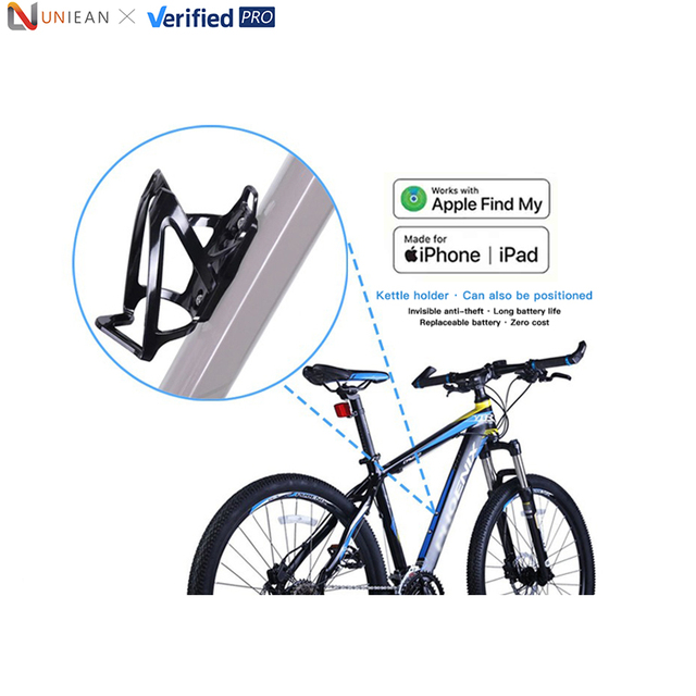UNIEAN Wholesale Bicycle Accessory Find My GPS Tracker Tag Water Bottle Holder Anti Lost Tracker for Iphone to Bicycle