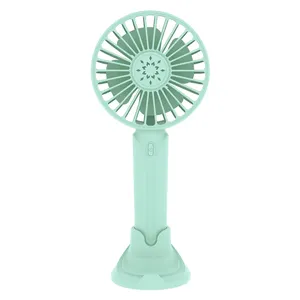 Outdoor Small Pocket USB Charging Air Cooler Portable Rechargeable Battery Fans With Phone Stand Base Low Noise 3-Speed Setting