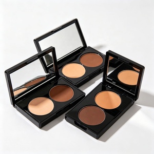 Paleta de Contorno e Iluminador en Polvo de Marca Privada, 2 Colores Mezclables, Maquillaje Facial Mate con Espejo, Venta al Por Mayor OEM - Product Image 2