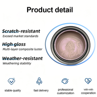 Peinture acrylique pour voitures et camions, effet nacré violet métallisé brillant, application au pistolet, directement de l'usine Yacai