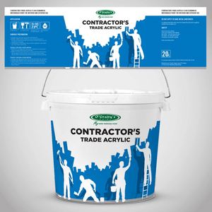 FZ Self-adhesive Bopp Design <b>Paint</b> Bucket Label Colorful Chemical Waterproof Label Sticker for Plastic Bucket and Metal Cans - Product Image 4