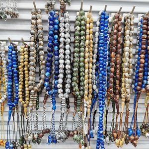 Scrittura acrilica di alta qualità su perline <span class=keywords><strong>rosario</strong></span> musulmano 33 perline di preghiera regalo <span class=keywords><strong>uomo</strong></span> misbaha islamico tasbih masbaha subha - Product Image 6