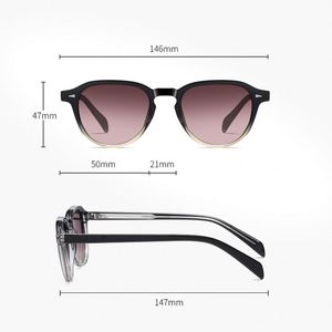 XINLI S31101 Custom Logo Unisex Square Frame TAC <b>Lens</b> Anti-UV Eye Protection <b>Sunglasses</b> Full-Frame Design for All Face Shapes - Product Image 1