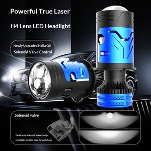 Phare LED laser pour voiture, lentille H4, faisceau intégré haut/bas, 12V, ajustement universel, ampoule modifiée super lumineuse et focalisée à haute intensité - Product Image 5