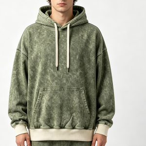 <span class=keywords><strong>เสื้อ</strong></span><span class=keywords><strong>ฮู้</strong></span><span class=keywords><strong>ด</strong></span><span class=keywords><strong>ด</strong></span>ี้สีวินเทจแบบมีฮู้<span class=keywords><strong>ด</strong></span> ผ้าหนานุ่ม สกรีนโลโก้ได้ตามสั่ง OEM สตรีทแวร์ ทรงหลวม ODM ไซส์ใหญ่ สไตล์เรโทร สำหรับผู้ชาย - Product Image 1