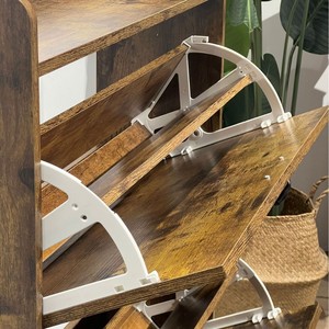 Cross-border hot-selling Nordic style flip-top drawer <b>shoe</b> cabinet for home use, large capacity, independent flip-top <b>storage</b> - Product Image 2