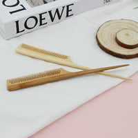 Peigne en bambou naturel, Logo personnalisé, pour queue de Rat, écologique, prix d'usine, vente en gros