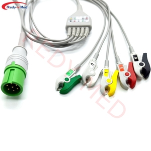 อุปกรณ์การแพทย์คลิปหนีบสาย <span class=keywords><strong>ECG</strong></span> สแน็ปสาย IEC <span class=keywords><strong>ECG</strong></span> เข้ากันได้สําหรับ <span class=keywords><strong>Contec</strong></span> - Product Image 4