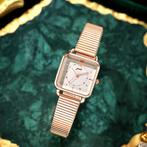 Montre pour femme à cadran carré rétro à succès, style Instagram de niche de haute valeur, bracelet en alliage, montre à quartz étanche - Product Image 4