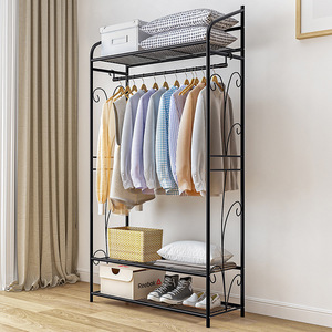 Household Multi-layer <b>Shoe</b> <b>Rack</b> <b>Hanger</b> Hat <b>Rack</b> Three-in-one Storage Shelf Multi Function Clothes <b>Rack</b> - Product Image 2