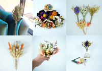 Mini Fleurs Séchées en Gros, Bouquet Préservé de Craspedia (Boules de Billy Buttons) - Écologique, Longue Durée, Décoration pour Remise de Diplôme, Mariage et Maison