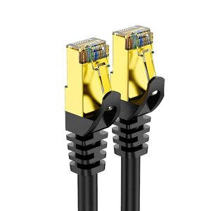 Cable Ethernet D-Sunty Cat 7 Negro SFTP 10Gbps 600MHz, Cable de Conexión de Red LAN RJ45 de Cobre Desnudo - Product Image 5