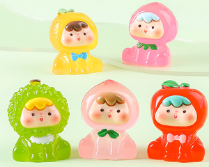 Mù Túi Sáng Mini Đẹp Phát Sáng Trong Bóng Tối Phim Hoạt Hình Trái Cây Bé Cô Gái Huỳnh Quang Nhựa 3D Tắm Bom Toysfor Trẻ Em Trẻ Em - Product Image 3