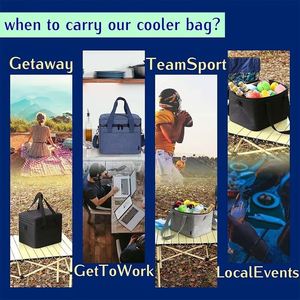 24 Can Leakproof Travel Beer Cold Thermal Bags Beach Summer Picnic Collapsible Custom Soft Cooler Insulated Bag - Product Image 4