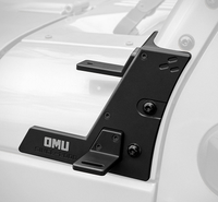 Braket Lampu Ganda Seri Genesis OMU untuk Jeep Wrangler JK, Kit Pemasangan Lampu Pilar-A, Model Baru, Braket Lampu Hitam