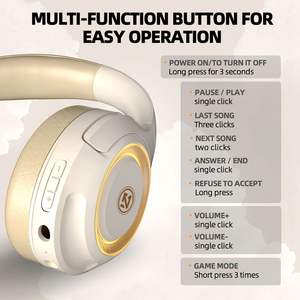 Nouveau <span class=keywords><strong>casque</strong></span> de jeu filaire A8 Studio Phone Audifonos avec micro 50 heures d'écoute longue durée annulation du bruit <span class=keywords><strong>casque</strong></span> sans fil HD <span class=keywords><strong>2022</strong></span> - Product Image 6
