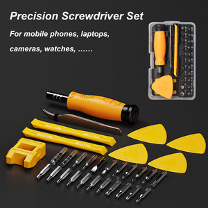 33-in-1 Precision Screwdriver Set with Pry <b>Tools</b> Tweezers Plastic Spudgers Transparent Case <b>for</b> Phone Laptop Watch Repair Kit - Product Image 1