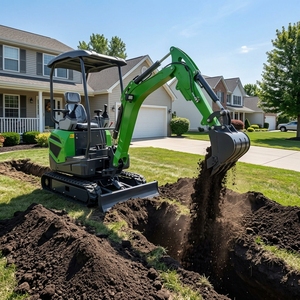 Mini-excavatrice Swing 2 tonnes 1,8 tonnes, petit équipement d'excavation, pelle pour travaux de construction - Product Image 1