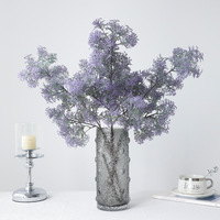 High-End 3-Zinken-Hairy Grass Künstliche Pflanzen Grün blumen für Home Wedding Decoration Großhandel Simulierte Blumen