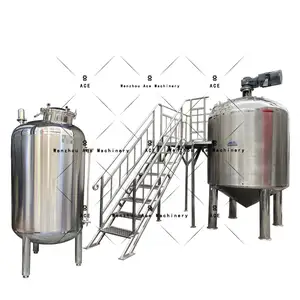 Tangki murni Multi 3000L/4000L, tangki Filtrated, tangki penyimpanan air Stainless Steel